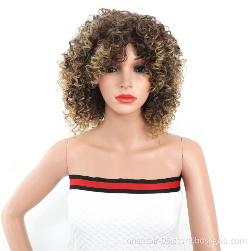 MYZY cheap heat-resistant high-quality synthetic wig 20 inch twisted curl synthetic wig, African synthetic wig supplier